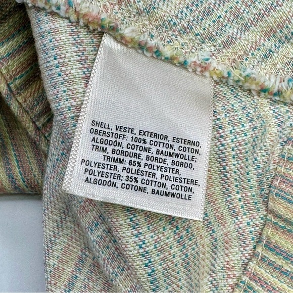 Pilcro and the Letterpress Anthropologie a-line skirt pastel rainbow chino 2 - Picture 6 of 7